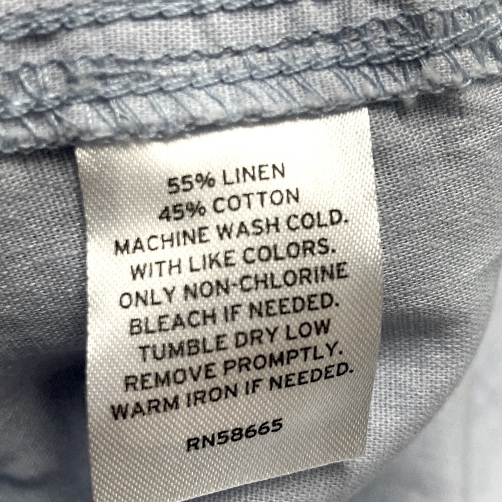 14th & Union Short Sleeve Button Down Shirt, X-Large, Light Blue - Picture 9 of 13